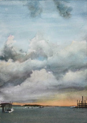 Harbor Clouds by Leslie Landrigan