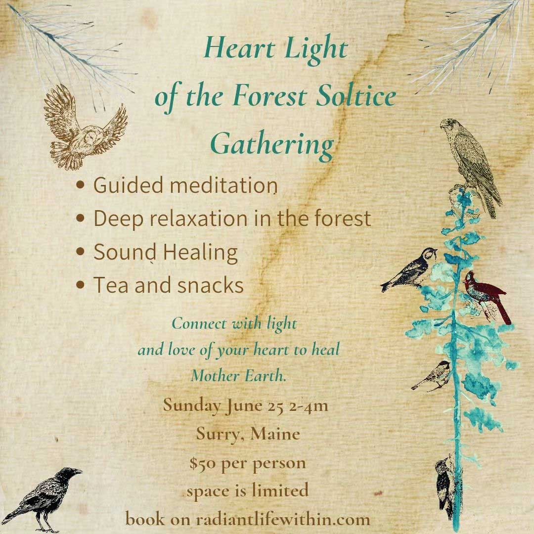 Heart Light in the Forest Gathering with Radiant Life Within